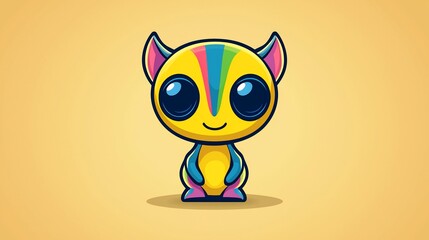 Cute alien character illustration (3)