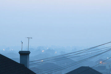 urban sprawl in nigeria under clear blue light showcasing essence of city life