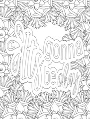 Stress Relief Coloring Pages - Adult. Motivational Swear Words Coloring Pages.

