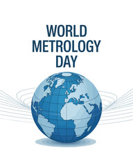 World Metrology Day Globe Science Measurement Global Standards Illustration