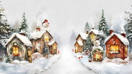 Pink romantic Christmas holiday pattern