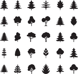 Lonely Tree in the Meadow Silhouette

Majestic Oak Tree Vector Design

Bare Winter Tree Silhouette Art

Tree with Birds at Sunset Vector

Forest Tree Line Silhouette Scene