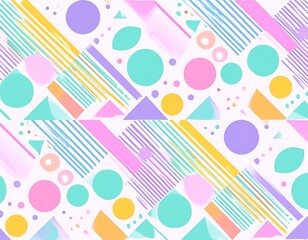 Pastel Geometric Pattern Background