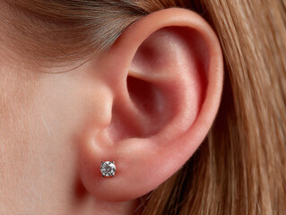 gentle massage around facial piercing