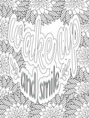 Stress Relief Coloring Pages - Adult. Motivational Swear Words Coloring Pages.

