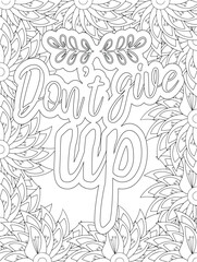 Fototapeta premium Stress Relief Coloring Pages - Adult. Motivational Swear Words Coloring Pages.