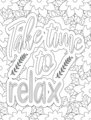 Fototapeta premium Stress Relief Coloring Pages - Adult. Motivational Swear Words Coloring Pages.
