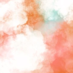 abstract watercolor background with clouds