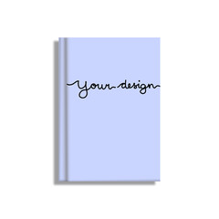 Book a5 book mockup illustration 