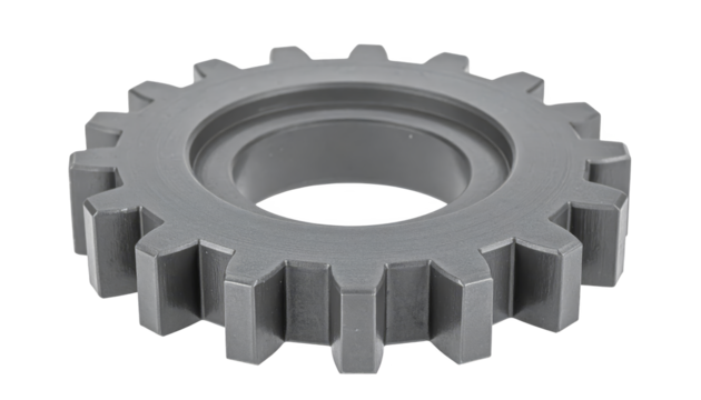 Intricate black gear on vibrant green plaid, a fusion of industrial design and modern aesthetics - Powered by Adobe