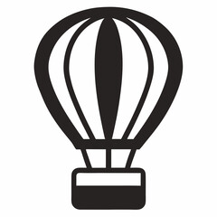 Hot Air Balloon Icon - Adventure Travel Symbol
