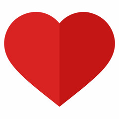 Red Heart Icon - Symbol of Love and Affection