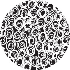 Fototapeta premium Hand drawn doodle circle