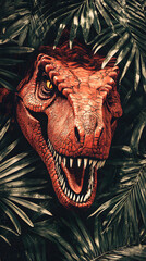 Naklejka premium Colorful cartoon cute dinosaur pictures