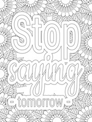 Stress Relief Coloring Pages - Adult. Motivational Swear Words Coloring Pages.
