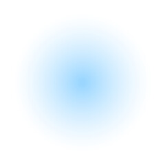 blue circle blurred shadow element