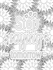 Stress Relief Coloring Pages - Adult. Motivational Swear Words Coloring Pages.
