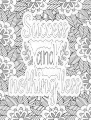 Naklejka premium Stress Relief Coloring Pages - Adult. Motivational Swear Words Coloring Pages. 