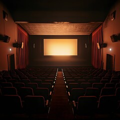 Fototapeta premium Empty movie theater