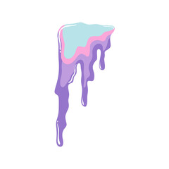 Creamy Melted Effect. Pastel Abstract Vector Illustration