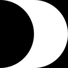 Black geometric shape