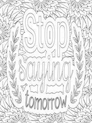 Stress Relief Coloring Pages - Adult. Motivational Swear Words Coloring Pages.