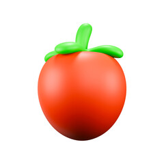 Tomato 3D Icon with Clean Render