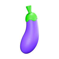 Eggplant vegetable cartoon vector