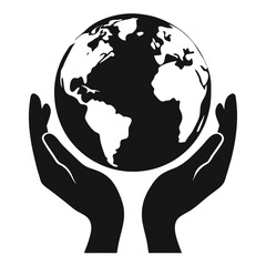 Earth in Hands Icon