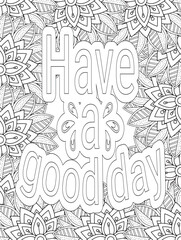 Fototapeta premium Stress Relief Coloring Pages - Adult. Motivational Swear Words Coloring Pages.