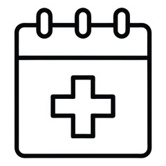 Medical Appointment Calendar Icon