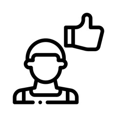 online customer feedback line icon