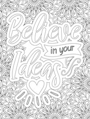 Stress Relief Coloring Pages - Adult. Motivational Swear Words Coloring Pages.