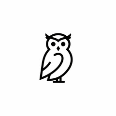 Minimalist Owl Illustration: Symbol of Wisdom and Nocturnal Grace