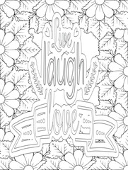 Fototapeta premium Stress Relief Coloring Pages - Adult. Motivational Swear Words Coloring Pages.