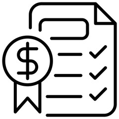 Fiscal Policy Outline Icon
