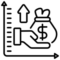 Budget Surplus Outline Icon