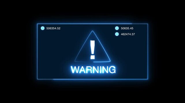 warning security breach computer hacking warning message hacked alert Business server show security hacked alert warning sign , Virus code software hack concept,  warning Alert Message
