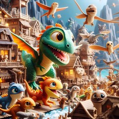 Dinosaurias Glam: Fiesta Jurásica de Colores