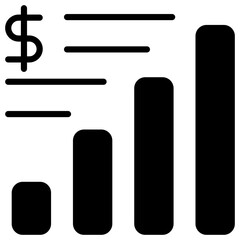 Economic Growth Glyph Icon