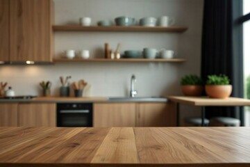 modern kitchen interior with table and chairs