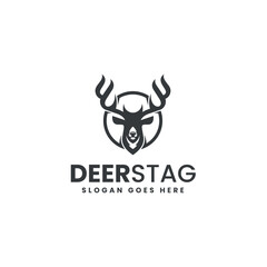 Deerstag Minimalist Logo Design Template