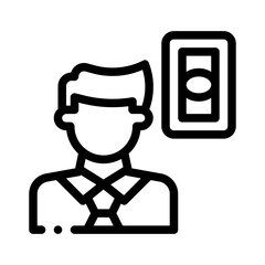 salary line icon