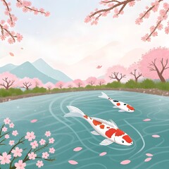 harmoni-koi-di-lautan-sakura