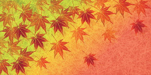 Fototapeta premium 紅葉 もみじ 秋 背景 