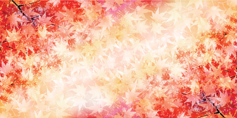 Fototapeta premium 紅葉 もみじ 秋 背景 