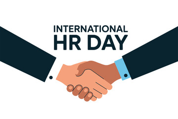International HR Day Handshake Human Resources Celebration Poster