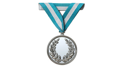 Silver Medal of Honor: A gleaming silver medal with an emblem, symbolizing achievement and recognition. It's presented on a striped ribbon. 