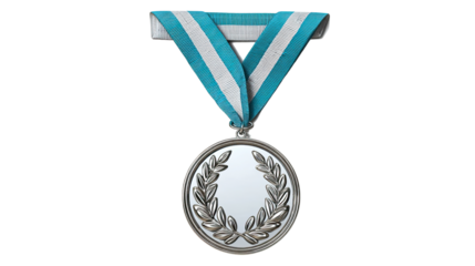 Silver Medal of Honor: A gleaming silver medal with an emblem, symbolizing achievement and recognition. It's presented on a striped ribbon. 