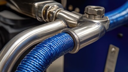 Stainless steel tubing going through chemical rinse instead of dry buff